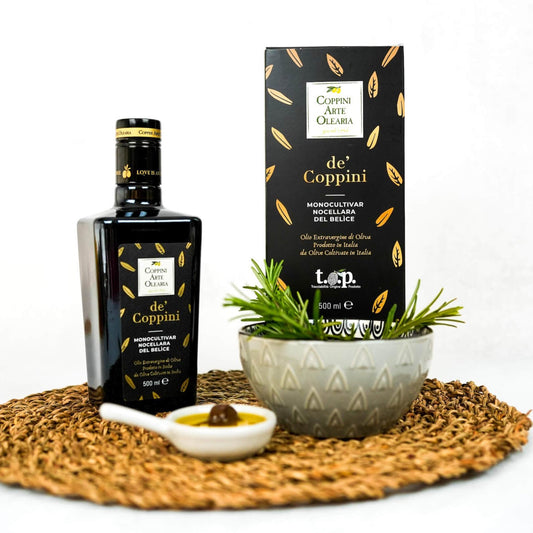 Ein hochwertiges Olivenöl aus Apulien, welches unter dem Namen Natives Olivenöl extra Vergine geführt wird.